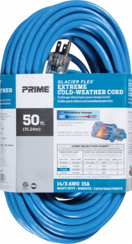 Prime® Glacier Flex Cold Weather Extension Cord Perspective: back