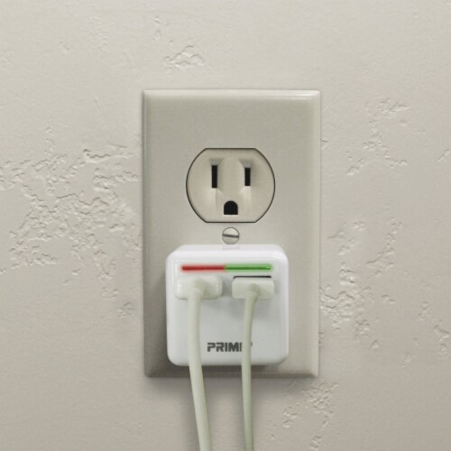 Prime® Foldable Plug USB Charger Perspective: back