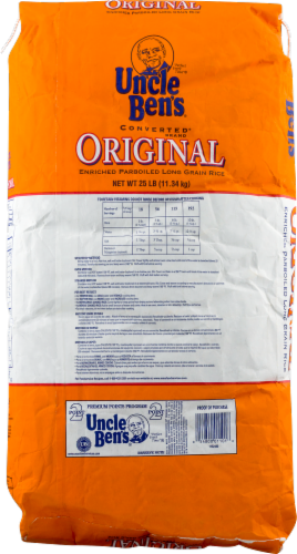 Uncle Ben's Converted Enriched Parboiled Long Grain Rice Perspective: back