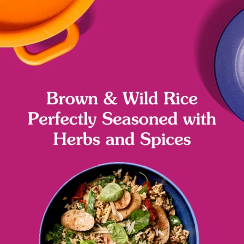 Ben's Original Ready Rice Whole Grain Medley Flavored Rice, Easy Dinner Side, 8.5 oz Pouch Perspective: back