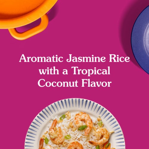 Ben's Original Ready Rice Coconut Jasmine Family Size Rice, Easy Dinner Side, 17.3 oz Pouch Perspective: back
