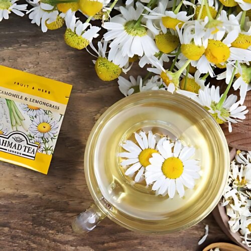 Ahmad Tea® Camomile & Lemongrass Herbal Tea Perspective: back