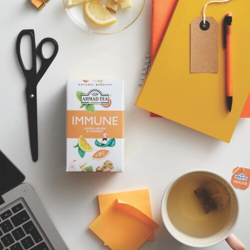 Ahmad Tea 20T Bag Immune Natural Benefits Perspective: back