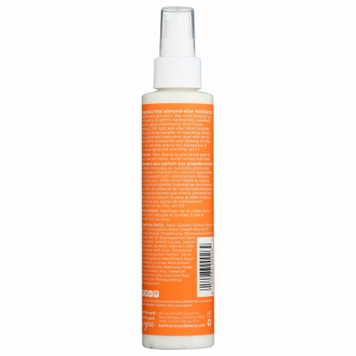Earth Science Almond-Aloe Fragrance Free Moisturizer Perspective: back