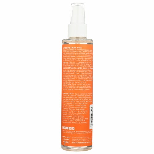 Earth Science Soothing Moisturizing Skin Spray with Lemon and Raspberry Refreshing Facial Mist Perspective: back