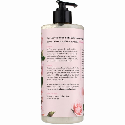 Love Beauty and Planet Body Wash Muru Muru Butter 16 FO Perspective: back