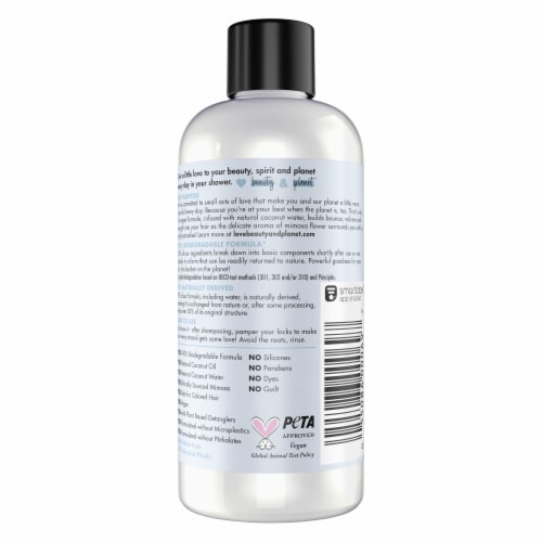 Love Beauty & Planet Volume & Bounty Coconut Water & Mimosa Flower Conditioner Perspective: back