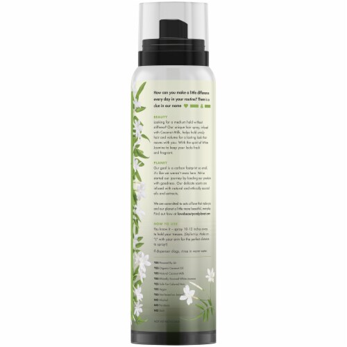Love Beauty & Planet Coconut Milk & White Jasmine Hair Spray Perspective: back