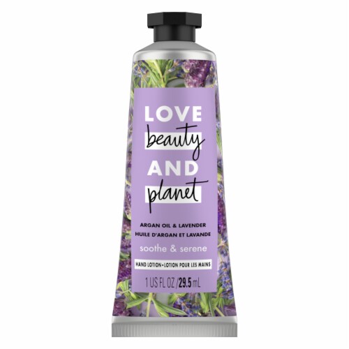 Love Beauty and Planet Argan Oil & Lavender Soothe & Serene Hand Lotion Perspective: back