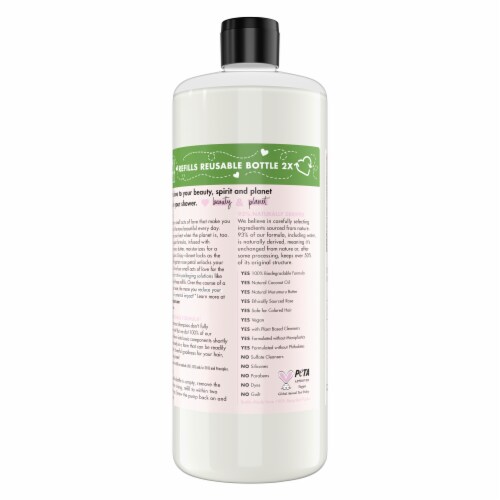 Love Beauty & Planet Sulfate-Free Murumuru Butter & Rose Shampoo Perspective: back