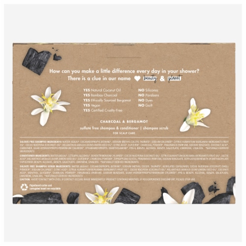 Love Beauty and Planet Charcoal Shampoo & Conditioner Set Perspective: back