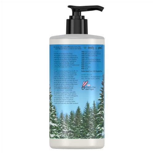 Love Beauty & Planet Walk in the Woods Marula Oil & Cedarwood Vegan Body & Hand Lotion Perspective: back