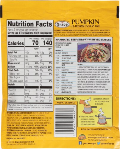 Grace® Homestyle Pumpkin Flavored Soup Mix Perspective: back