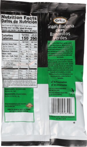 Grace® Salted Green Banana Chips Perspective: back
