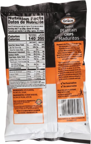 Grace Sweet Plantain Chips Perspective: back