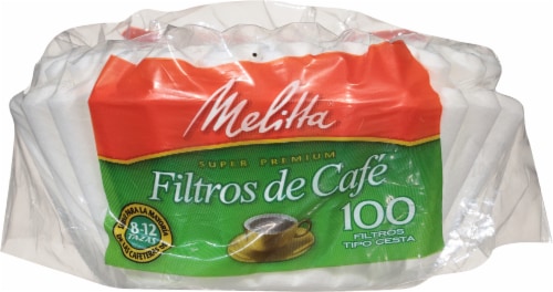 Melitta® Paper Basket Coffee Filters Perspective: back