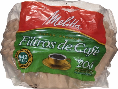 Melitta Paper Basket Coffee Filters - Natural Brown Perspective: back