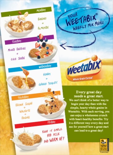 Weetabix Whole Grain Cereal, 14 oz - Kroger