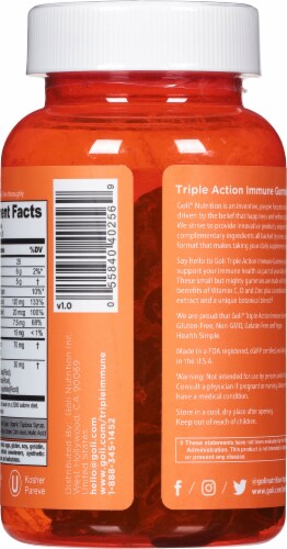 Goli® Nutrition Immunity Support Gummies Perspective: back