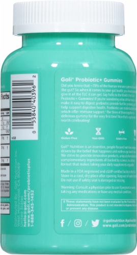 Goli Nutrition® Pre+Pro+Postbiotic Gummies Perspective: back