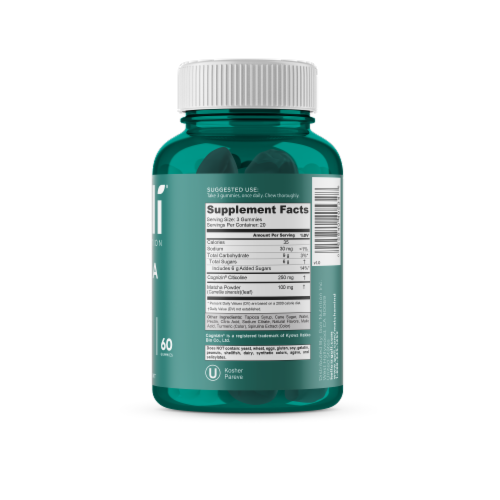 Goli® Matcha Mind 250mg Cognizin Cognitive Gummies Perspective: back