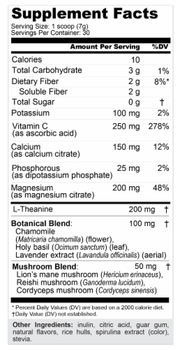 Goli® Cool Blue Calming Powder Dietary Supplement Perspective: back