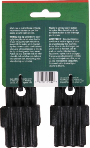 Coghlan's Tarp Clips - 2 Pack - Black Perspective: back