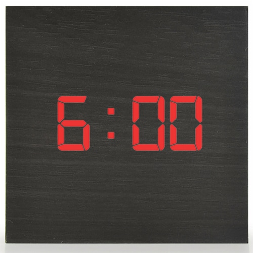 Weather Cube Indoor/Outdoor Thermometer and Alarm Clock Perspective: back