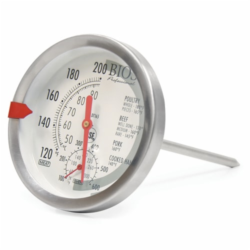 Meat and Oven Thermometer with 3-Inch Dial, 1 - Smith's Food and Drug