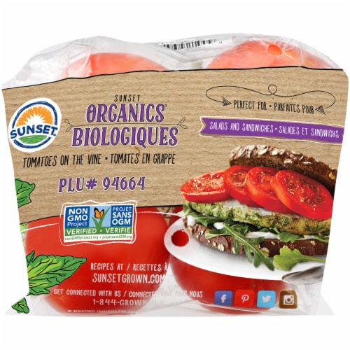 Organic Tomatoes on the Vine in 1lb Bag Perspective: back