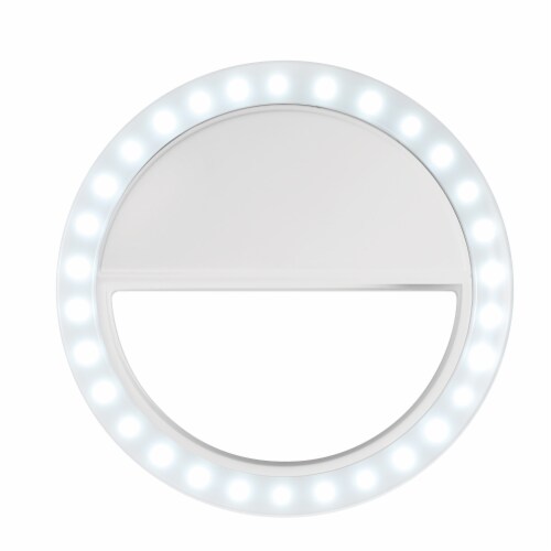 LED Selfie Ring Light Battery Operated Dimmable Perspective: back