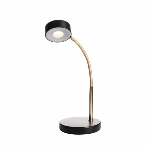 Globe Energy Star Macy LED Desk Lamp - Matte Black Perspective: back
