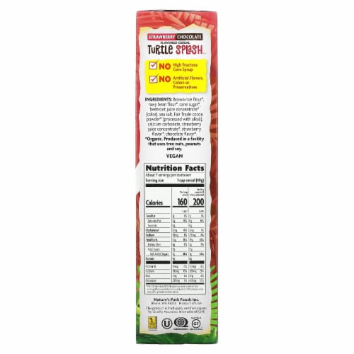 Nature’s Path Organic™ Envirokidz Strawberry Chocolate Turtle Splash Cereal Perspective: back