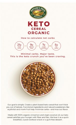 Nature's Path Organic® Cinnamon Toast Keto Cereal Perspective: back