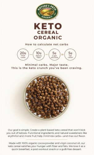 Nature's Path Organic® Dark Chocolate Keto Cereal Perspective: back