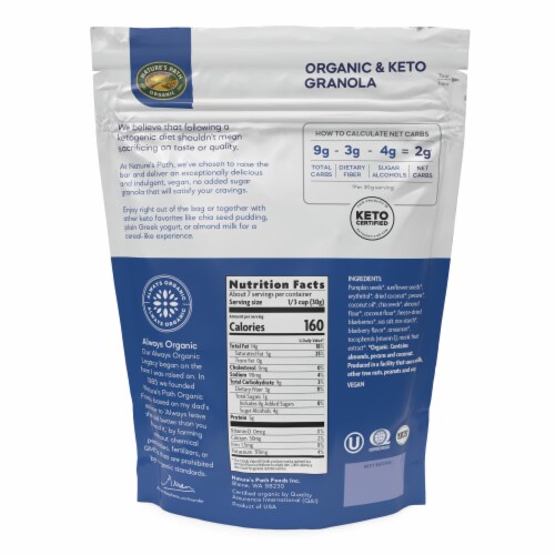 Nature's Path Ketola Crunch® Blueberry & Cinnamon Nut Granola Perspective: back