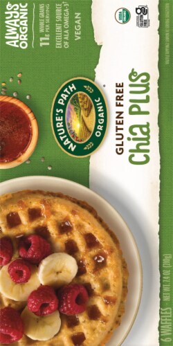 Nature's Path Organic® Gluten-Free Chia Plus Waffles Perspective: back