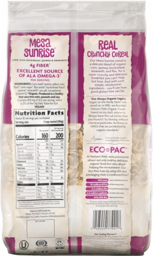 Nature's Path Organic Mesa Sunrise Flakes Cereal Perspective: back