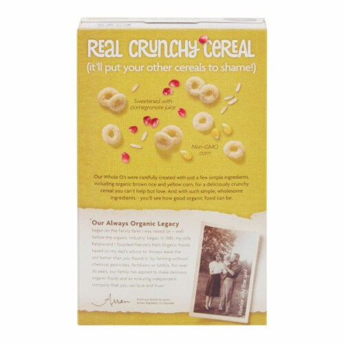 Nature's Path Organic® Whole O's Cereal Perspective: back