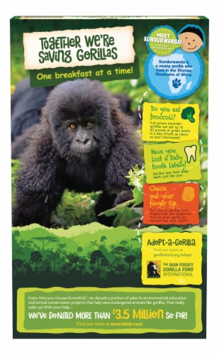 Nature's Path Organic Envirokidz™ Gorilla Munch Corn Puffs Cereal Perspective: back