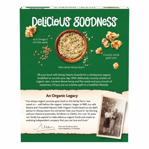 Nature's Path Hemp Hearts Granola Perspective: back