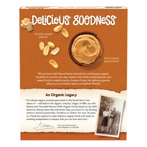 Nature's Path Organic® Peanut Butter Granola Perspective: back
