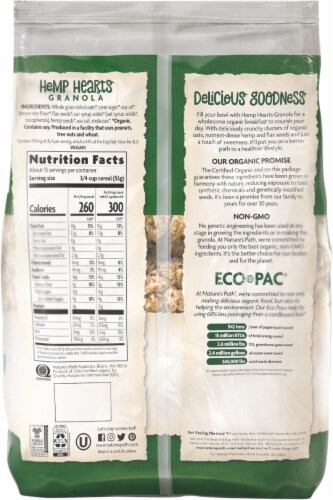 Nature's Path Organic® Hemp Hearts Granola Perspective: back