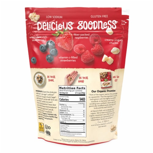 Nature's Path Summer Berries Granola Perspective: back