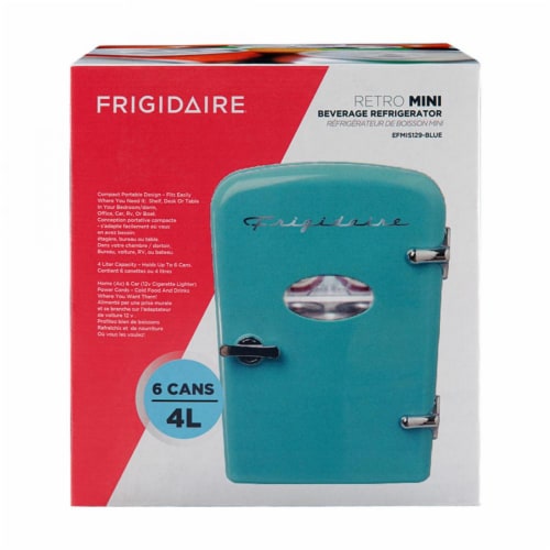 Retro mini shop beverage fridge