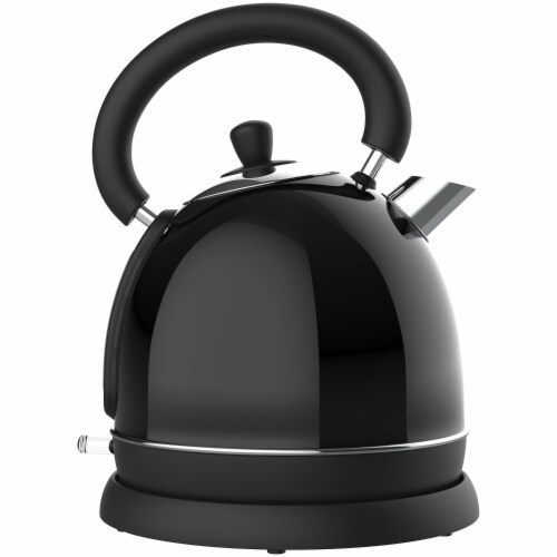1,500-Watt 1.9-Qt. Retro Porcelain Electric Kettle with Temperature Gauge, Automatic Shutoff Perspective: back