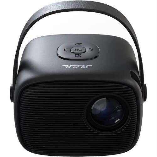 RCA RPJ264BLK Retro 480P Black Portable Home Theater Projector Perspective: back