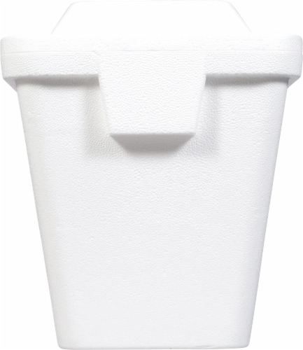 Cryopak® Foam Cooler - White Perspective: back