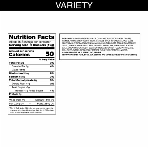 Carr's® Entertainment Snack Crackers Variety Pack Perspective: back