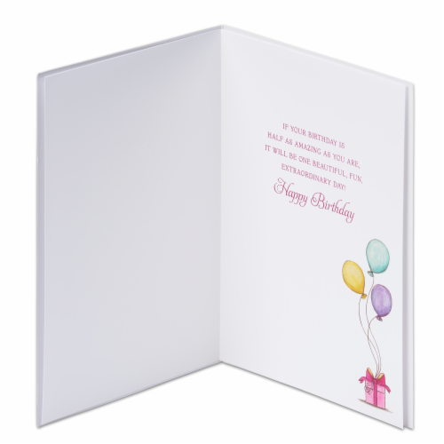 Papyrus (S15) Balloons Birthday Card Perspective: back
